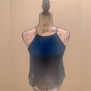 Women’s Top Teal &  White Shorts  size small sold as a bundle